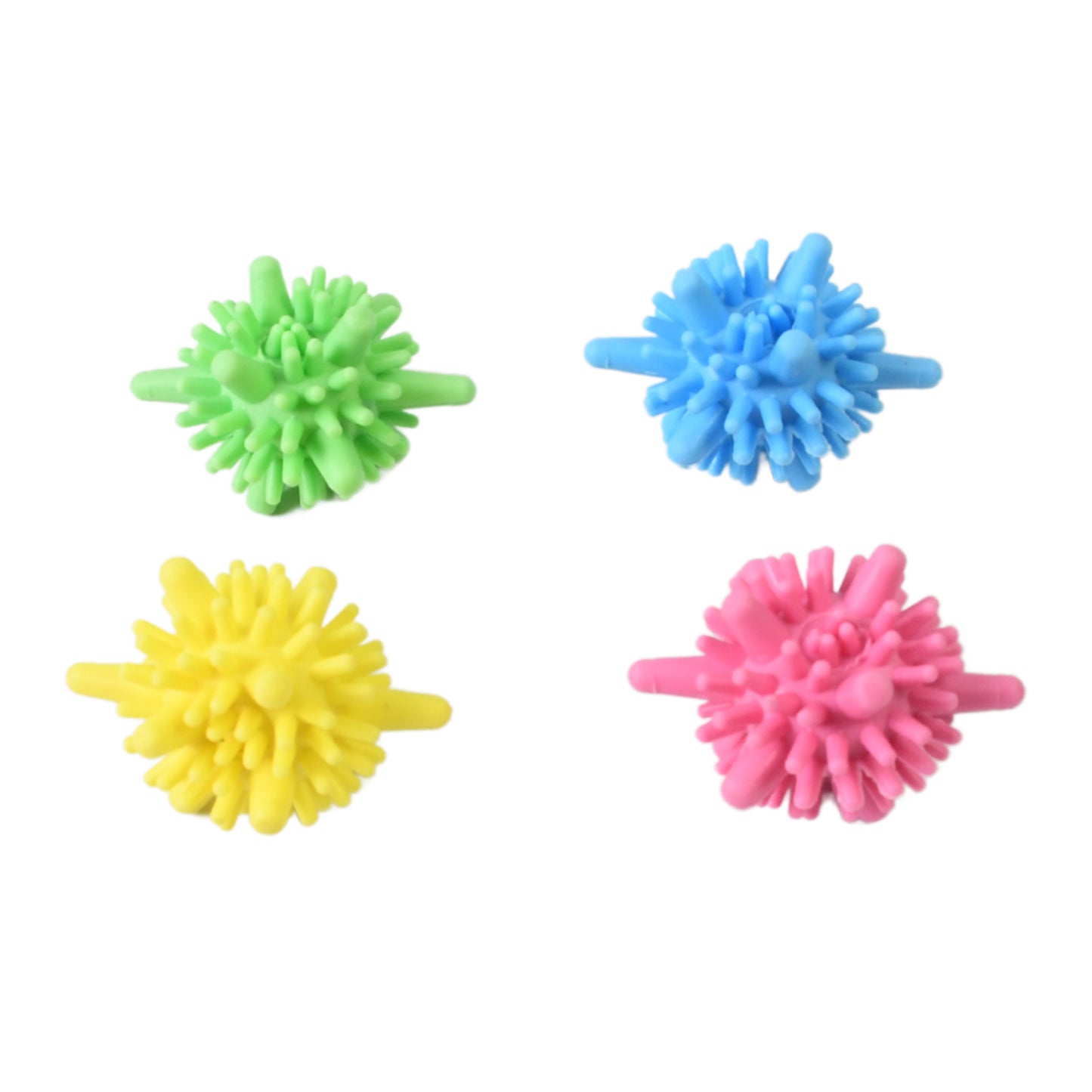 Soft Star Washing Machine Laundry Dryer Balls Laundry Ball (4 Pcs  Multi Color)