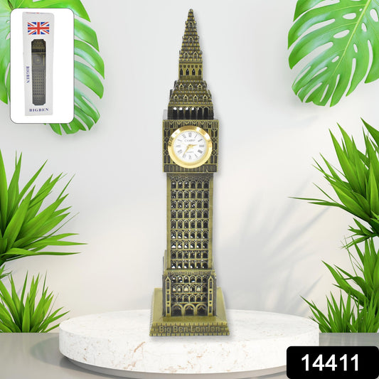 Big Ben London Clock Tower Miniature Metal Statue - Elegant Home Decor And Perfect Gifting Option