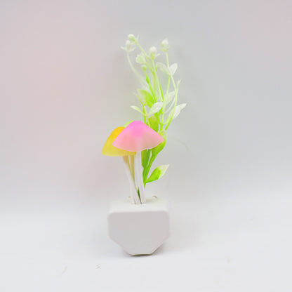 0239a  Fancy Color Changing Led Mushroom Night Light Kids Beautiful Color Led Illumination Automatic Onoff Light Sensor Night Lamp