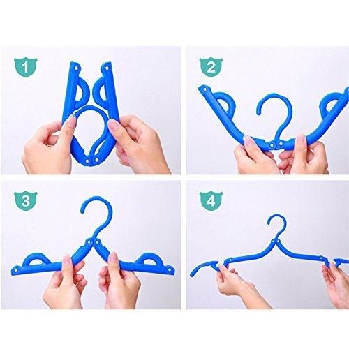 Portable Foldable Clothes Hangers (Pack of 4)