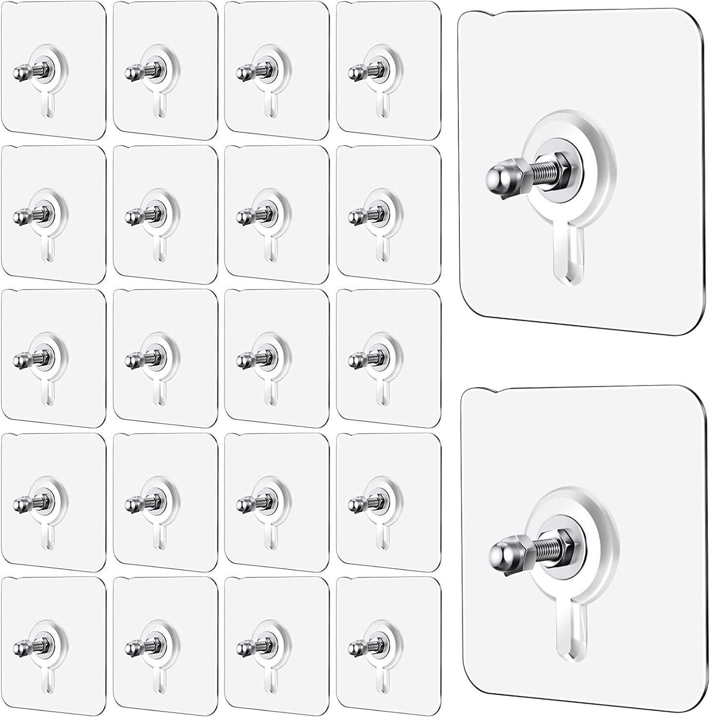 Wall Mount Screw Hooks (Pack of 10)