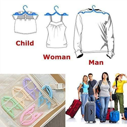 Portable Foldable Clothes Hangers (Pack of 4)