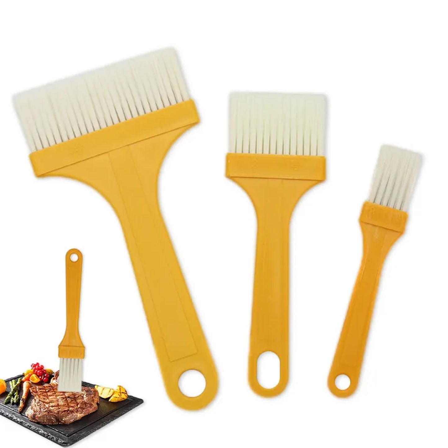 Multifunction Basting Barbecue Brush For Cooking Pastry (3 Pcs Set)