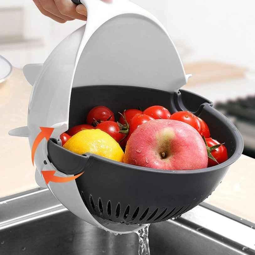 7 in 1 Vegetable Cutter with Drain Basket Large Capacity