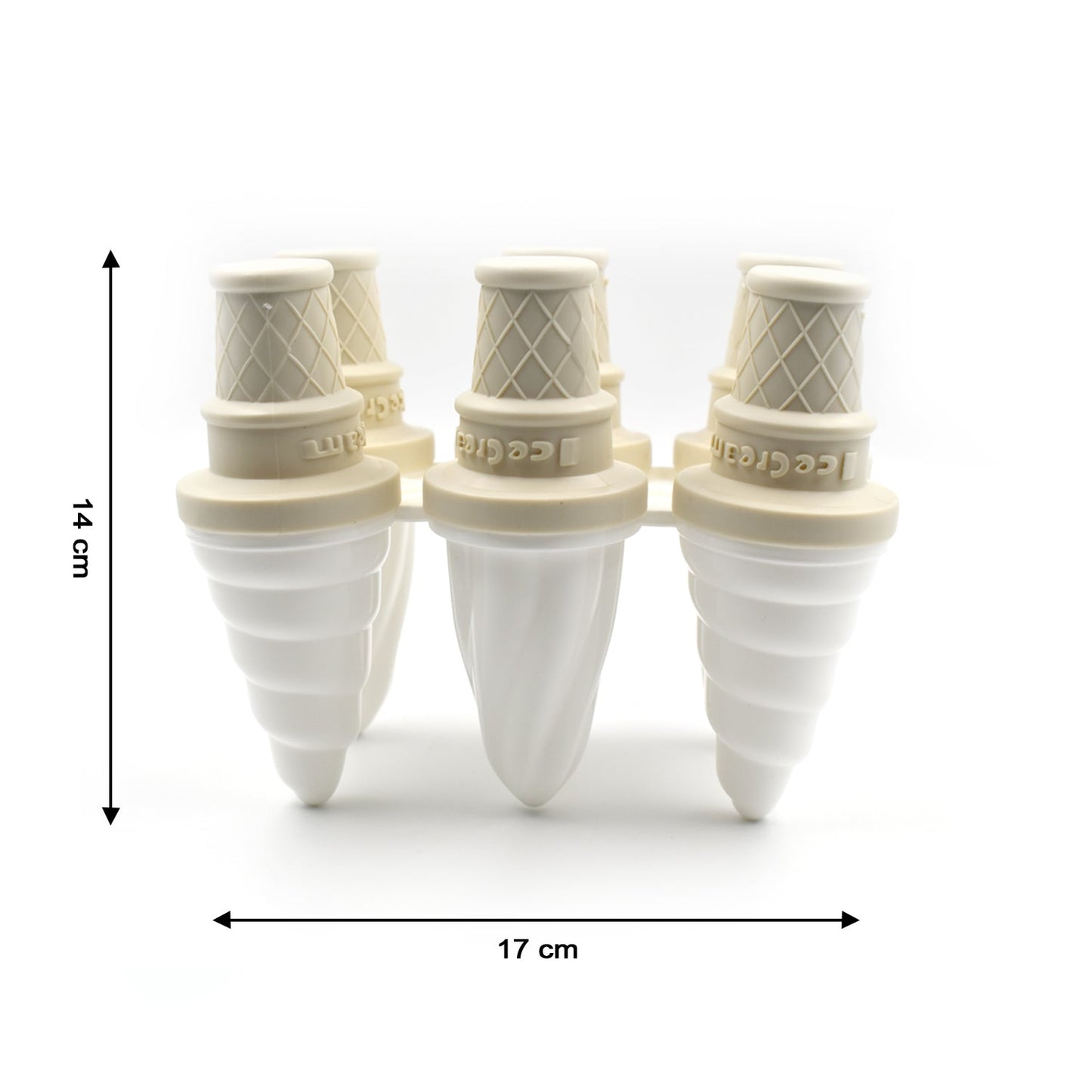 6304 6 Pc Ice Cream Mold Used For Making Ice-creams In All Kinds Of Places Including Restaurants And Ice-cream Parlours Etc.