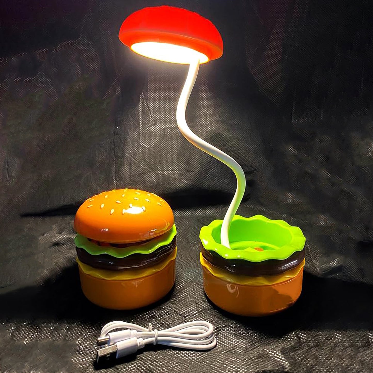 Burger Delight Folding Led Night Lamp (1 Pc)