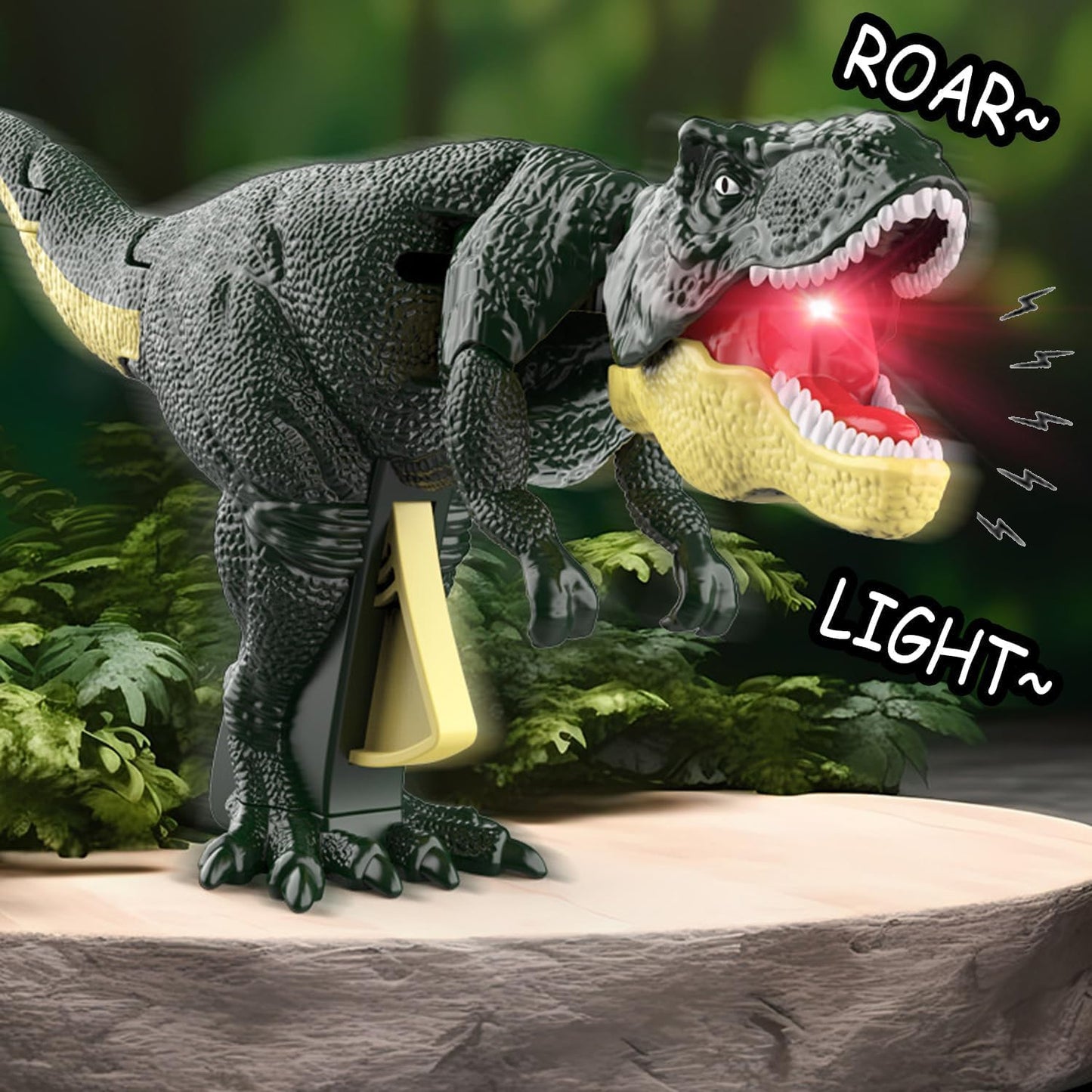 17969 Dinosaur Roaring Toys Trigger Dinosaurs Toys With Dinosaur Sound Lighting Model Vibrating Headmoving (3 + Years  1 Pc)