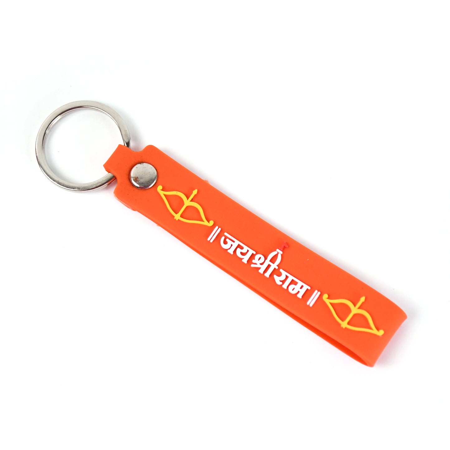 Silicone Jai Shree Ram Keychain (1 Pc)