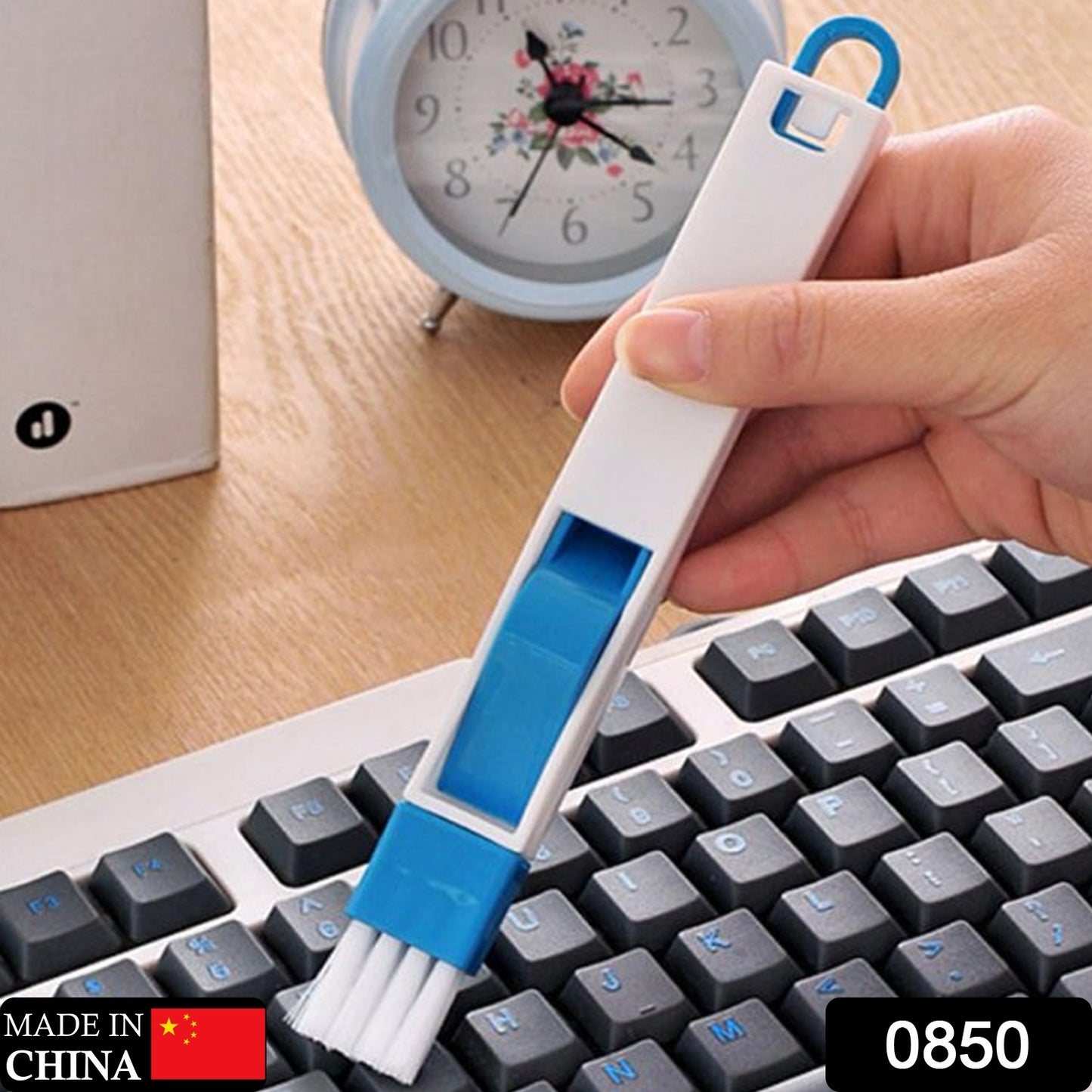 0850 2 In 1 Multi-function Plastic Window Slot Keyboard Wardrobe Dust Removal Cleaning Brush