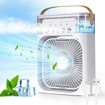 Portable Air Conditioner Fan 7 Color Changing Light (Big  1 Pc)