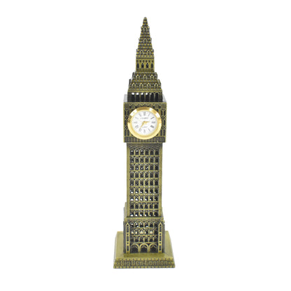 Big Ben London Clock Tower Miniature Metal Statue - Elegant Home Decor And Perfect Gifting Option