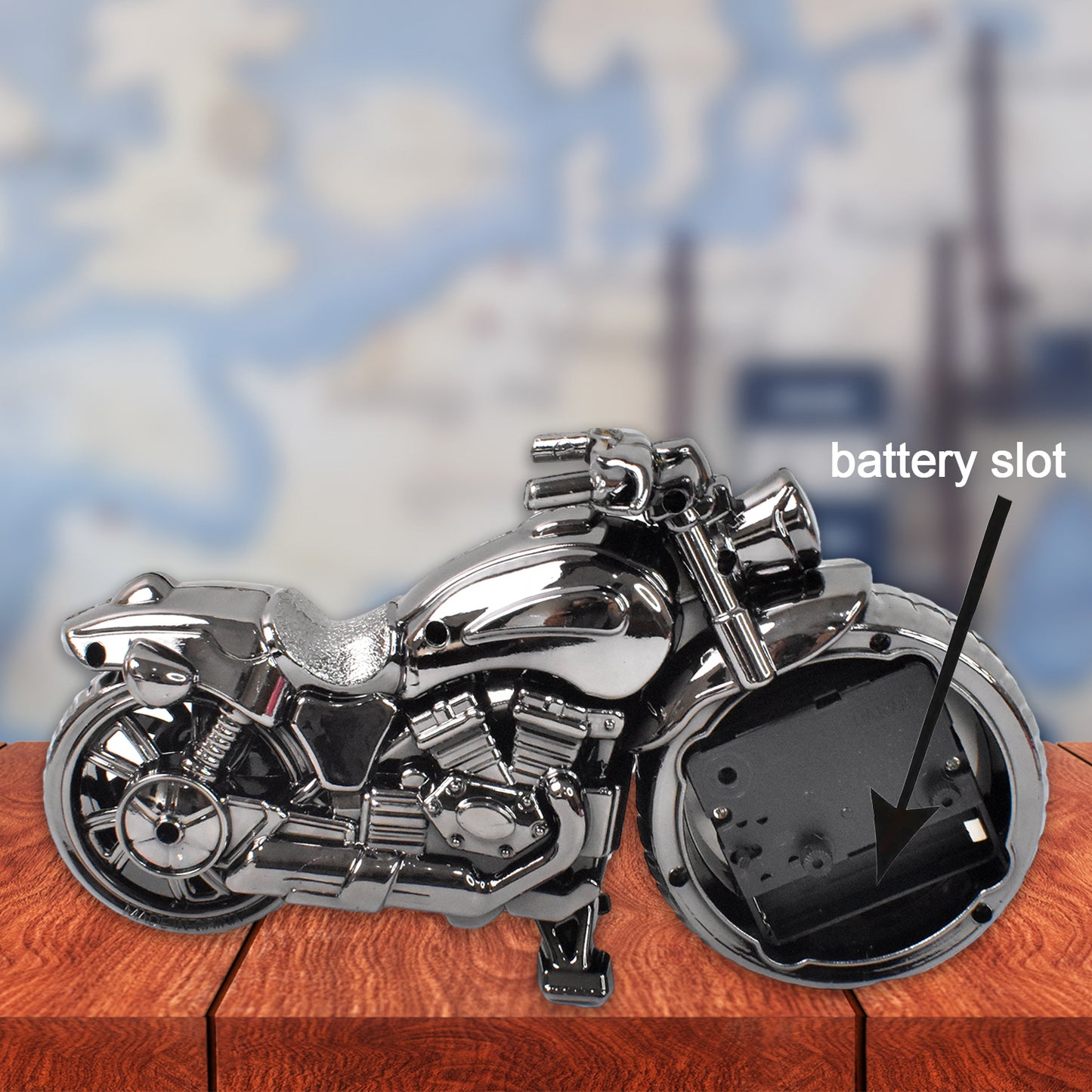 Motorcycle Alarm Clock Motor Table Clock For Home Decor (1 Pc)