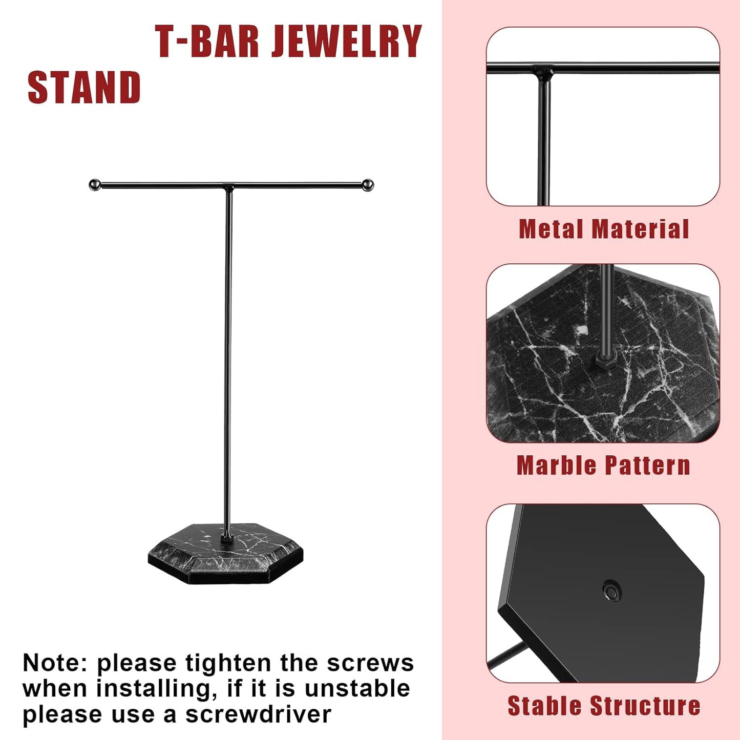 T Shape Necklace Holder Jewelry Stand (1 Pc)