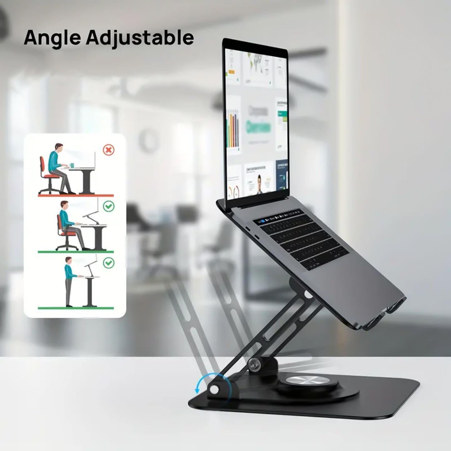 Aluminium Alloy 360rotating Bracket Adjustable Stand (1 Pc)