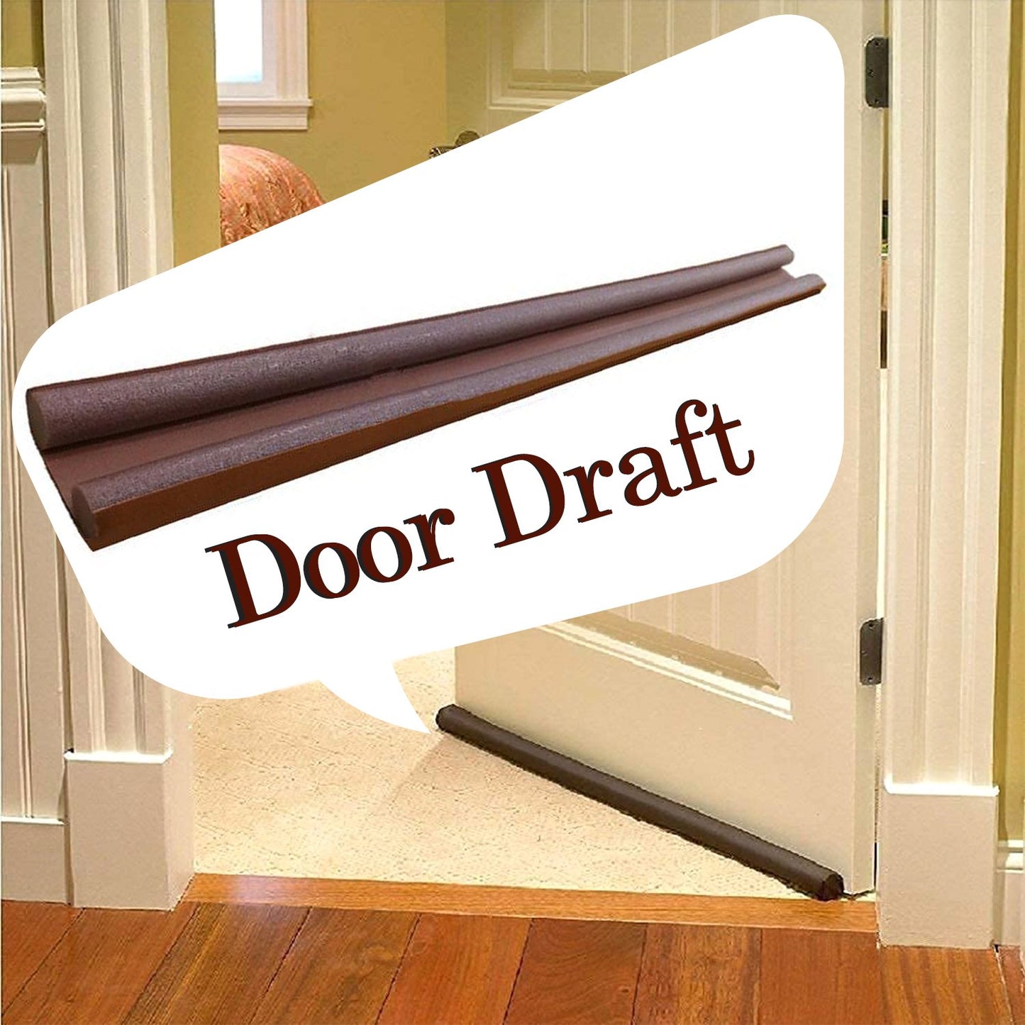 1752 Twin Door Draft Stopperguard Protector For Doors And Windows