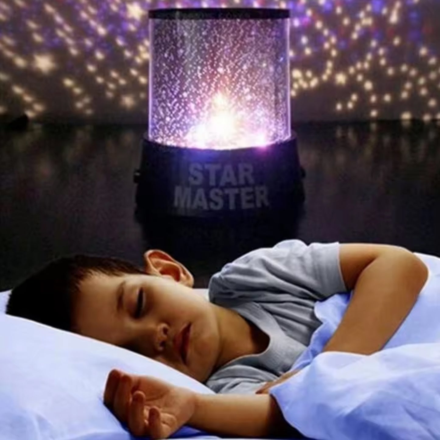 Led Projector Night Light Amazing Lamp 3 Battery Operated Lamps Rotation With The Music Function Master For Kids Bedroom Home Decoration Nightromantic Gift (Battery Not Included  1 Pc)