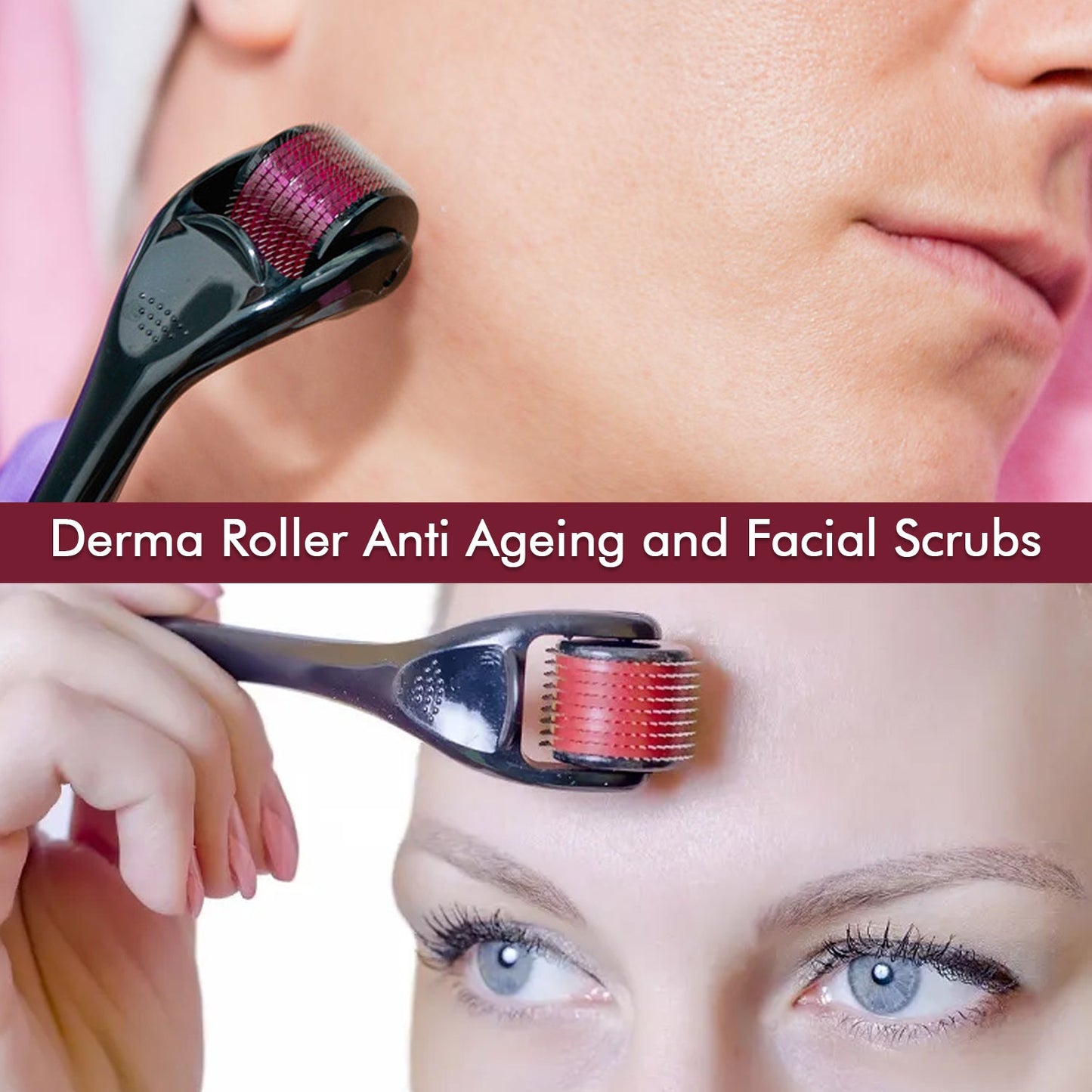 6601 Derma Roller Anti Ageing And Facial Scrubs  Polishes Scar Removal Hair Regrowth (0.75mm)